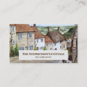 金ゴールドヒルシャフテベリードーセットイングランドウォーター色 名刺 (正面)