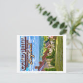 金ゴールドヒル – シャフテスベリー – ドーセットイングランド ポストカード (スタンド正面)