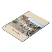 金ゴールドヒル、シャフテスベリー、ドーセットウォーター絵画カラー ノートブック (左側)