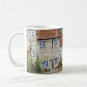 金ゴールドヒル、シャフテスベリー、ドーセット水絵画彩ズ コーヒーマグカップ (左)