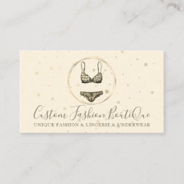 金ゴールドビキニ水着ランジェリー下着ブラパンツ 名刺