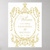 金ゴールドビクトリアンフローラフレ結婚ームへようこそ ポスター (正面)