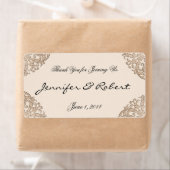 金ゴールドビクトリアン濾過水瓶用ラベル ラベル (インサイチュ)