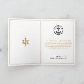 金ゴールドビジネスのクリスマスクライアントの顧客従業員 シーズンカード (内部)