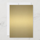 金ゴールドビジネスイベントのパーティーの招待の星 招待状 (裏面)