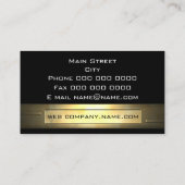 金ゴールドビジネス2プロフェッショナル 名刺 (裏面)