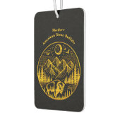 金ゴールドビソンが月明かりの山の空を徘徊 カーエアーフレッシュナー (左)