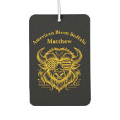 金ゴールドビソンインサングラスイラストレーション カーエアーフレッシュナー (正面)