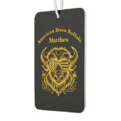 金ゴールドビソンインサングラスイラストレーション カーエアーフレッシュナー (左)