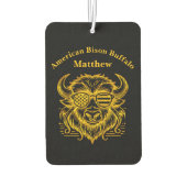 金ゴールドビソンインサングラスイラストレーション カーエアーフレッシュナー (裏面)