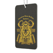 金ゴールドビソンウォリアーデザインインサムライアーマー カーエアーフレッシュナー (左)