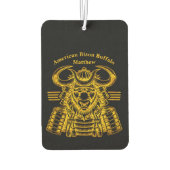 金ゴールドビソンウォリアーデザインインサムライアーマー カーエアーフレッシュナー (裏面)