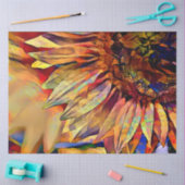 金ゴールドビッグイエローサンフラワーコレクシエレガントョン 薄葉紙 (クラフト)