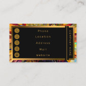 金ゴールドビッグサンサンヒマフラワーコレクシエレガントョン 名刺 (裏面)