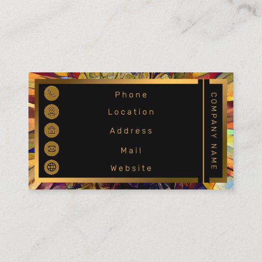 金ゴールドビッグサンサンヒマフラワーコレクシエレガントョン 名刺 (裏面)