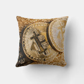 金ゴールドビットコイン クッション (裏面)