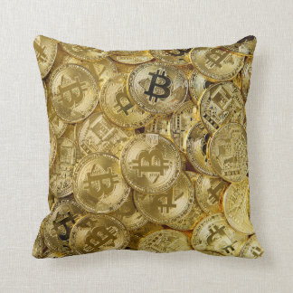 金ゴールドビットコインBTC暗号通貨コインパターン クッション