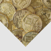 金ゴールドビットコインBTC暗号通貨コインパターン 薄葉紙 (詳細)