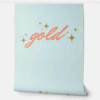 金ゴールドビニル 壁紙