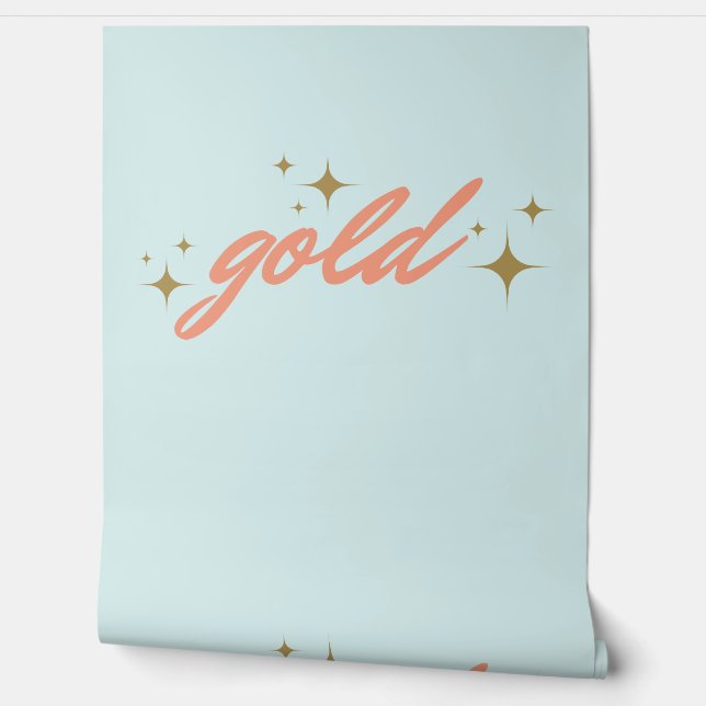 金ゴールドビニル 壁紙 (ほどく)