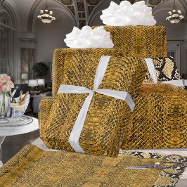 金ゴールドビパースナンケスキン ラッピングペーパー