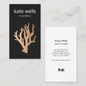 金ゴールドビーチコーラルリーフ 名刺 (正面/裏面)