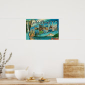 金ゴールドビーチ，オレゴン – ラージレターシーン ポスター (キッチン)