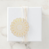 金ゴールドビードードイリー箔メッセージカード フェイバータグ (箱)