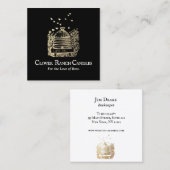 金ゴールドビーハイブ養蜂病 スクエア名刺 (正面/裏面)