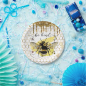 金ゴールドビー ペーパープレート (パーティー)