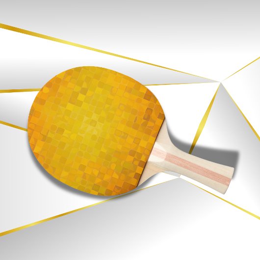 金ゴールドピクセルアート | 卓球ラケット