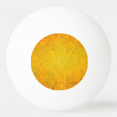 金ゴールドピクセルアート | 3つ星 卓球ボール (正面)