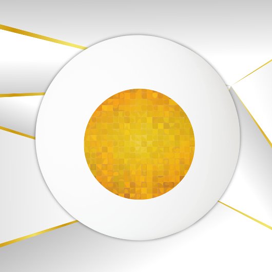 金ゴールドピクセルアート | 3つ星 卓球ボール