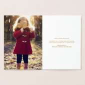 金ゴールドピネコーンとパインタイズホリデイ 箔カード (内部)