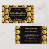 金ゴールドピューレローファームグリッツハニカム 名刺 (正面/裏面)