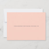 金ゴールドピンクのおとぎ話ストーリーブックベビーシャワー 招待状 (裏面)