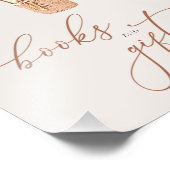 金ゴールドピンクのクマの風船ブックギフトベビーシャワー フォトプリント (角)