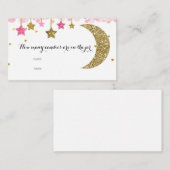 金ゴールドピンクのトゥインクル瓶カード内のキャンディーの数 エンクロージャーカード (正面/裏面)