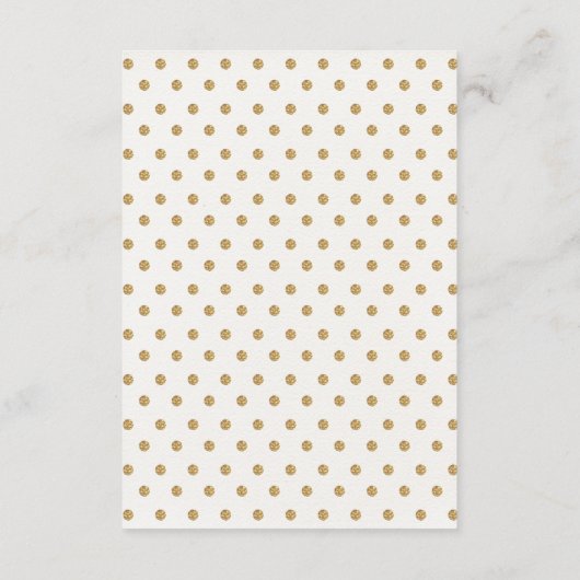 金ゴールドピンクのフローラゾウが本の挿入カードを持ってくる エンクロージャーカード (裏面)