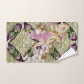 金ゴールドピンクの妖精のバスルームのタオルセット バスタオルセット (ハンドタオル)