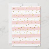 金ゴールドピンクの小さなカボチャが一つの誘いに転じつつある 招待状 (裏面)