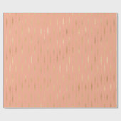 金ゴールドピンクの幾何学的パターン ラッピングペーパー (フラット)