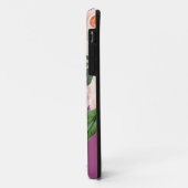 金ゴールドピンクアイボリー水彩フローラお名前 Case-Mate iPhoneケース (裏面/左)
