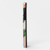 金ゴールドピンクアイボリー水彩フローラお名前 Case-Mate iPhoneケース (裏面/左)