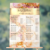 金ゴールドピンクウォーターフェイクカラーフォイル価格リスト アクリルサイン (ニュートラル)