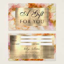 金ゴールドピンクウォーターフェイクカラーフォイル