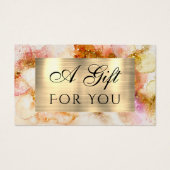 金ゴールドピンクウォーターフェイクカラーフォイル (正面)