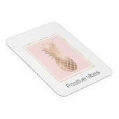 金ゴールドピンクグラムトロピカルパイナップル マグネット (右側)