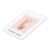 金ゴールドピンクグラムトロピカルパイナップル マグネット (左側)