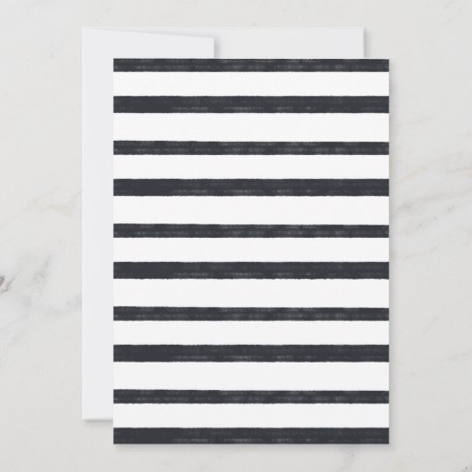 金ゴールドピンクグリッターガールベビーシャワー招待状 招待状 (裏面)